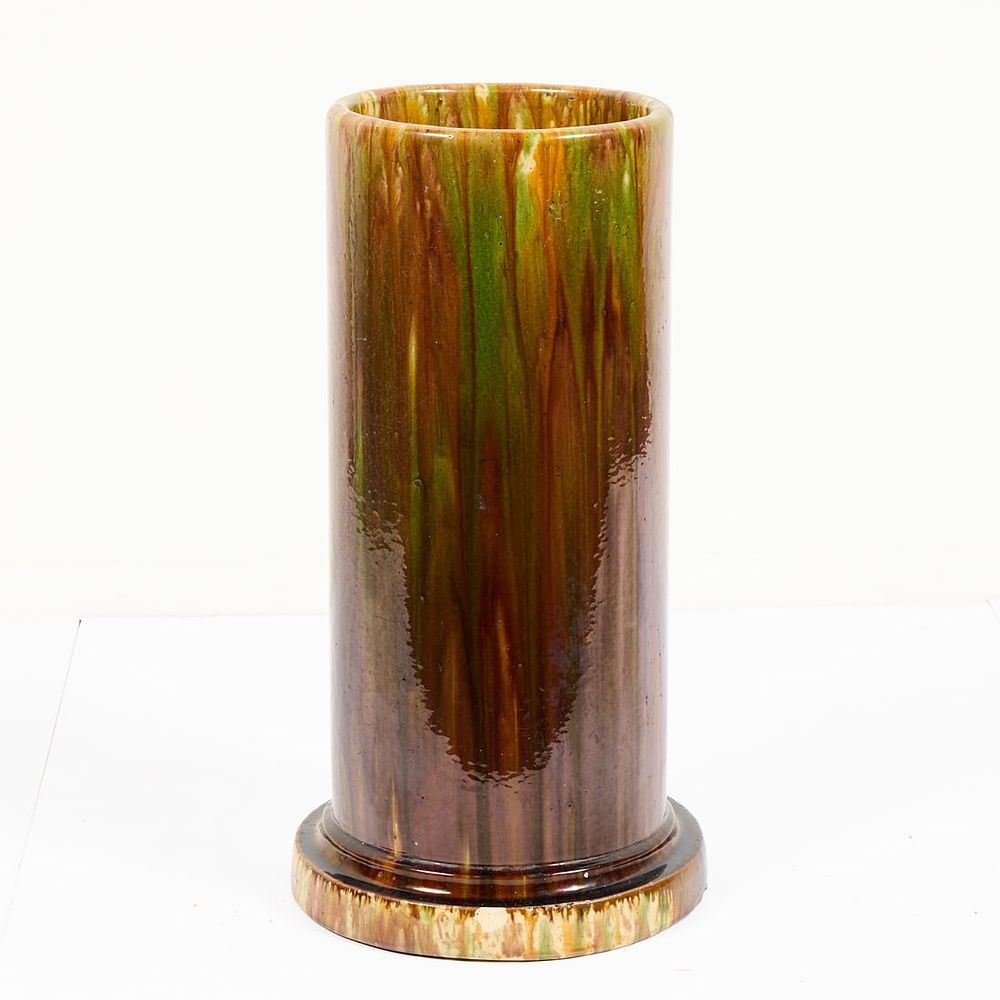 Lot 653: 25" Arts & Crafts Handicraft Style Pottery Vase