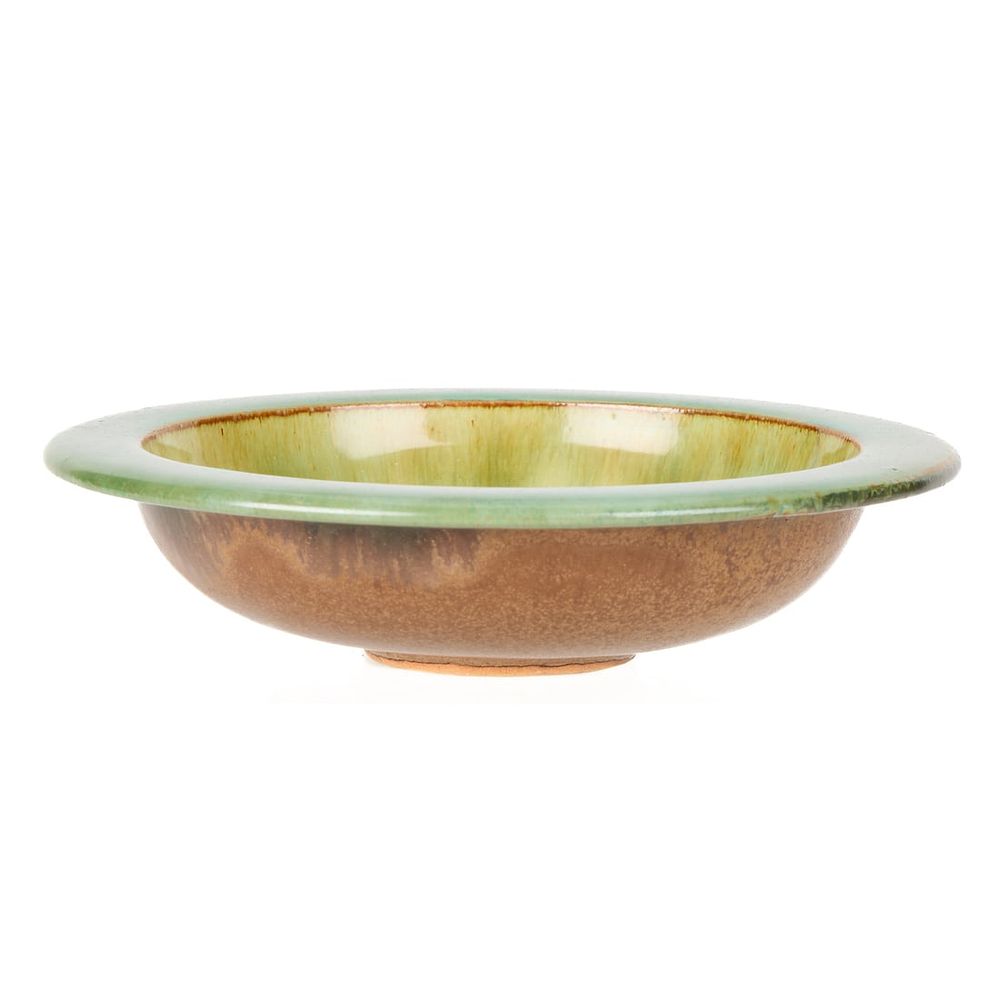 Lot 654: Fulper Art Potter Flambe Crystalline Glaze Bowl