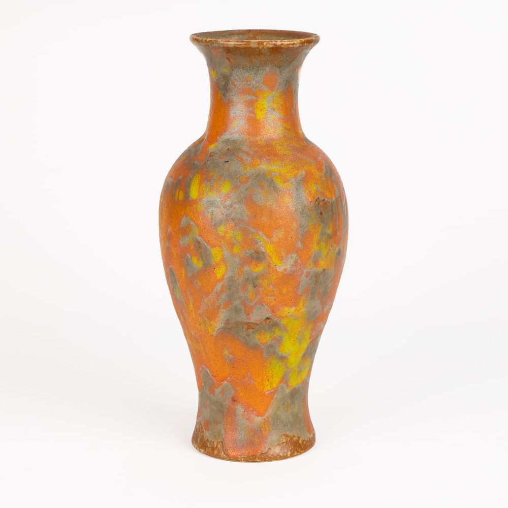 Lot 656: Royal Haeger Pottery Orange Peel Vase