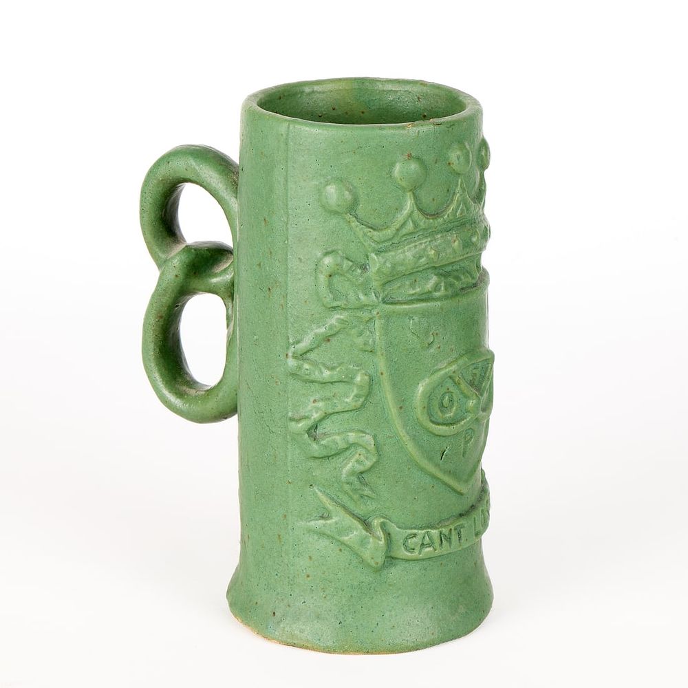 Lot 664: Arts & Crafts Pottery Matte Green Tankard