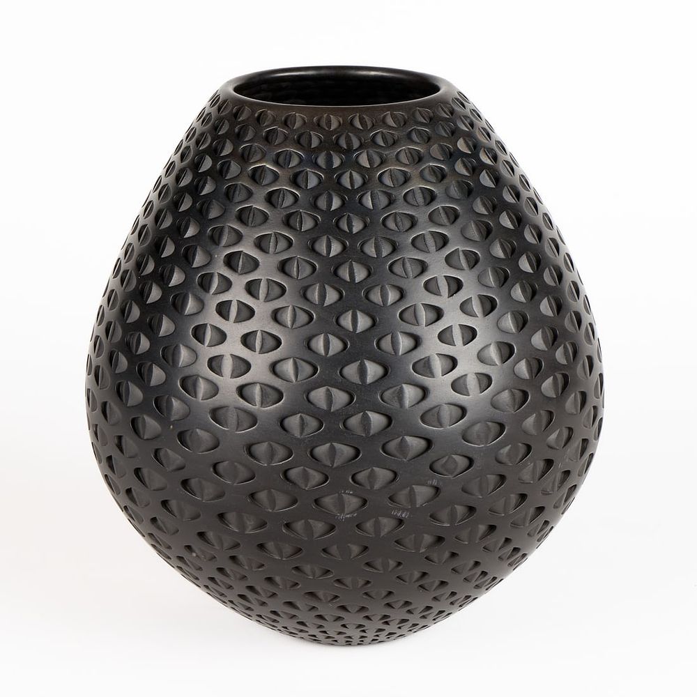 Lot 677: Michael Wisner Studio Pottery Geometric Vase 2005