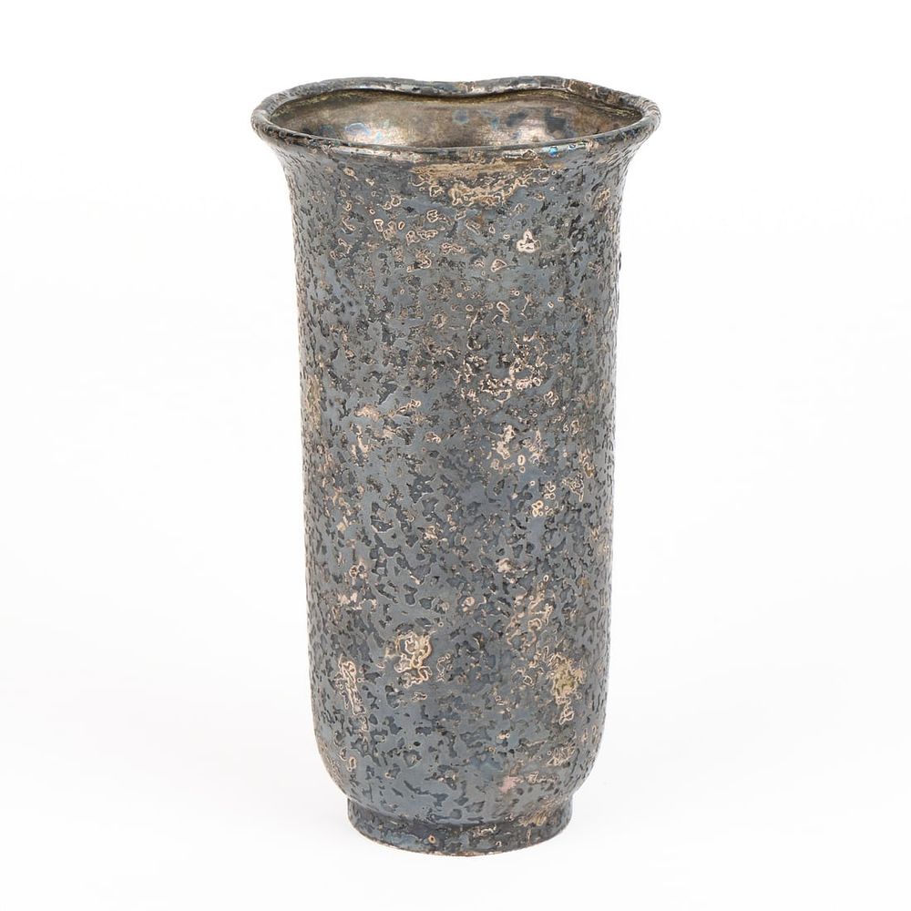 Lot 690: Smith Metal Arts Silvercrest Sterling Overlay Bronze Vase