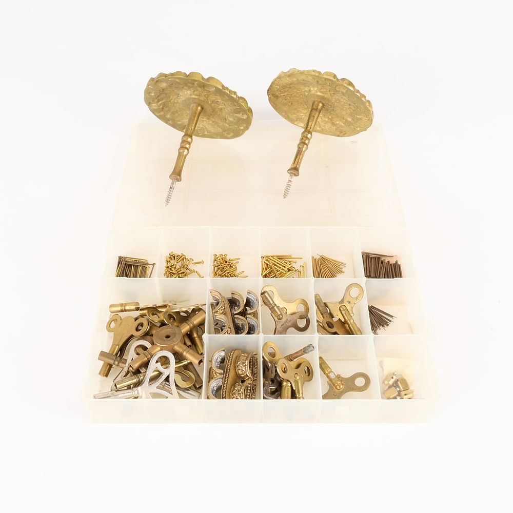 Lot 710: Vintage Brass Hardware Incl. Keys