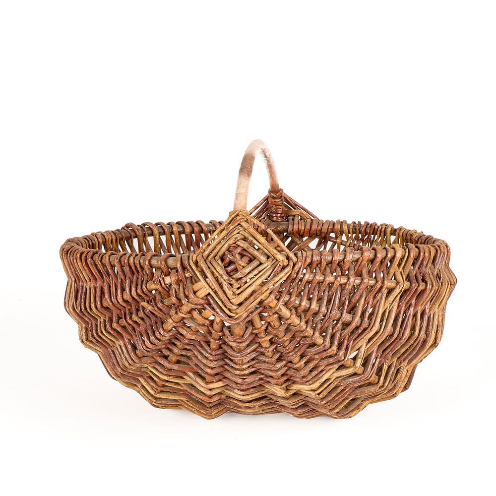 Lot 728: Large Vintage Woven Basket