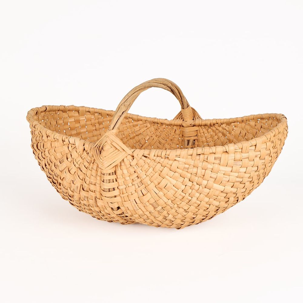 Lot 729: Large Vintage Woven Basket