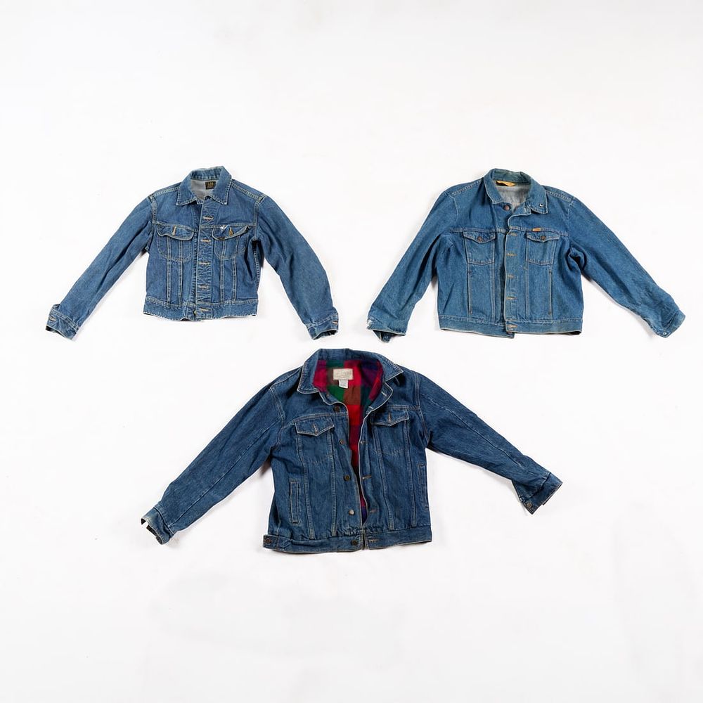 Lot 744: 3 Vintage Denim Jean Jackets