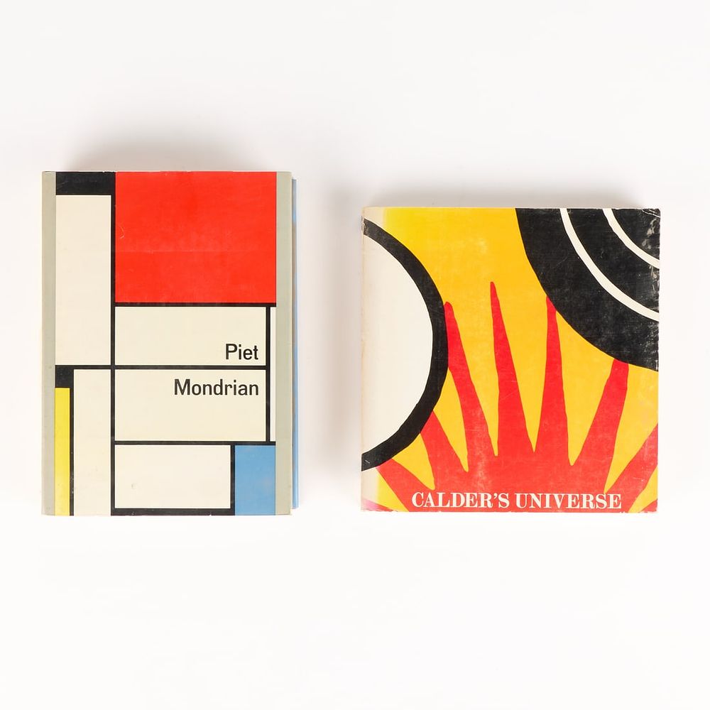 Lot 746: 2 Piet Mondrian & Calder Coffee Table Art Books