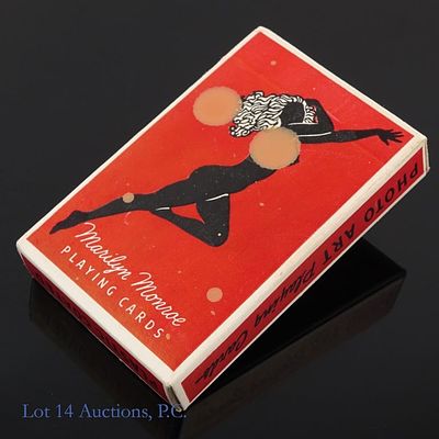 1950s Sealed Marilyn Monroe Playing Cards Pin Up. 1950s deck of Marilyn Monroe plastic coated 