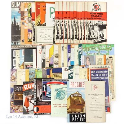 1933 Century Of Progress Worlds Fair Ephemera. This is an interesting collection of 