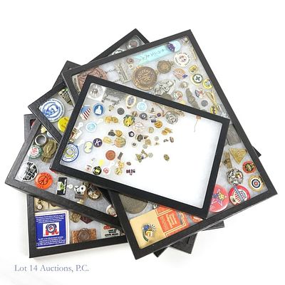 Pins - Political, Labor, Travel, More (400+). More than 400 pins and buttons. Various themes - 