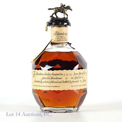 Blantons Single Barrel Bourbon "O" 750 ml. Blanton's single barrel Kentucky straight bourbon 