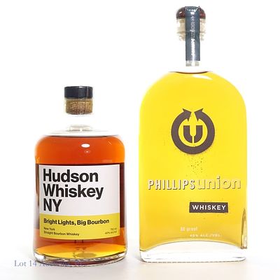 Hudson Whiskey NY Bourbon & Phillips Union Whiskey. Hudson Whiskey NY Bright Lights, Big Bourbon 