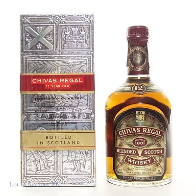 60s/70s Chivas Regal Scotch 12 Years Old. 1960s / 1970s Chivas Regal 12 Years Old Blended Scotch 