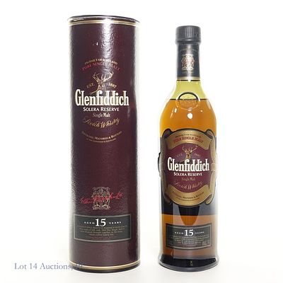Glenfiddich 15 Year Solera Reserve SM Scotch. Glenfiddich 15 Year Solera Reserve Single Malt 