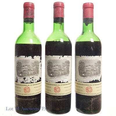 Chateau Lafite Rothschild, Pauillac, 1967 (3)*. Three (3) Bottles - LOW FILL. Chateau Lafite 