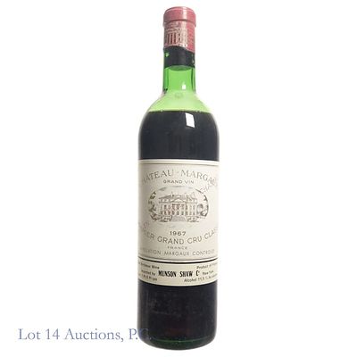 Chateau Margaux 1967 Margaux, 1er Cru Classe. Chateau Margaux 1967 Margaux, Premier Grand Cru 