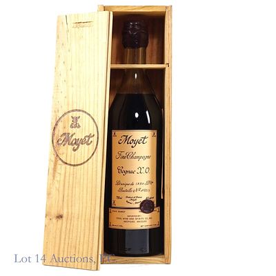 Moyet Cognac X.O. (1930 Bottle Edition). Moyet fine champagne cognac X.O. 40% ABV (80 proof). 