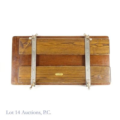 Perry & Co. Oak Trouser Press. Oak trouser press from Perry &amp; Co. Label says "Perry &amp; 