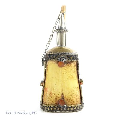 Snuff or Opium Bottle or Kohl Applicator. Likely bone, and not original wood piece - we saw this 
