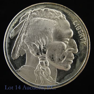 USA Indian Head 1 Ozt. Silver Round. United States Indian Head / Buffalo silver round. Metal is 