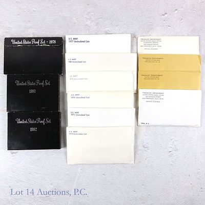 1963 - 1984 USA Proof & Mint Sets in OGP (13). Thirteen (13) United States annual silver &amp; 