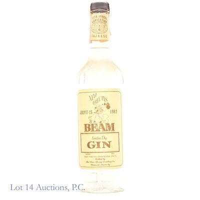 1982 I.A.J.B.B.S.C. Convention Beam London Dry Gin. 12th Annual I.A.J.B.B.S.C. Convention New 
