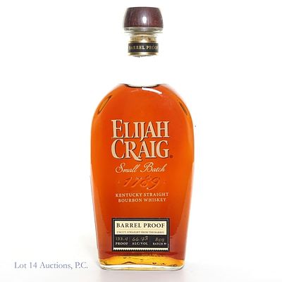 Elijah Craig Barrel Proof Bourbon (Batch B518). Elijah Craig Barrel Proof Bourbon, 133.4 Proof 