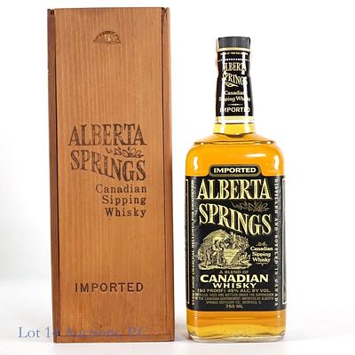 1986 Alberta Springs Canadian Sipping Whisky. Alberta Springs Canadian Sipping Whisky, 90 Proof 