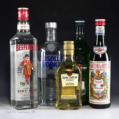Bar Lot, Vodka, Gin, Rum, Vermouth (5). Beefeater Dry Gin, 94 Proof, 750ml ****** Absolut Vodka 