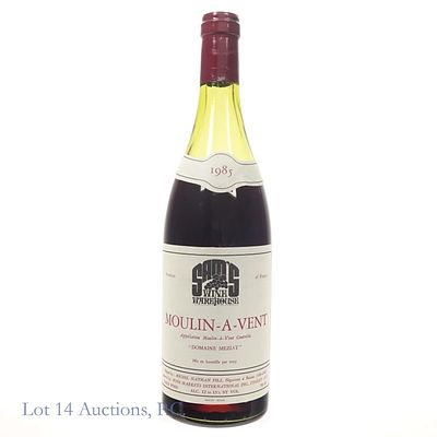 Moulin-A-Vent Domaine Meziat 1985 - Sam's Wine. 1985 Moulin-A-Vent Domaine Meziat, 12 to 13% ABV 