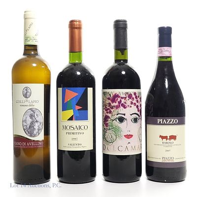 Italian Red Wine Variety Lot (4). 2009 I Gusti &amp; Zanza Dulcamara, 14.5% AV, 750ml ****** 