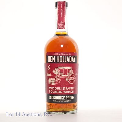 Ben Holladay Rickhouse Proof Small Batch Reserve Missouri Straight Bourbon Whiskey, aged 6 