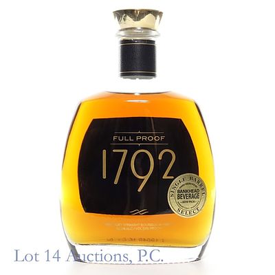 1792 Full Proof Bourbon Store Pick (2019). 1792 Full Proof Bourbon (2019), 125 Proof, 750 ml 