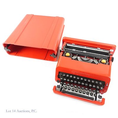 Olivetti Valentine Portable Typewriter. Olivetti Valentine portable typewriter. Red plastic body 
