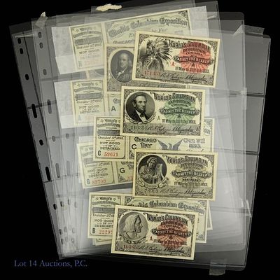 Unused Tickets 1893 Columbian Expo (12). The Columbian Exposition was held in Chicago from May 1 