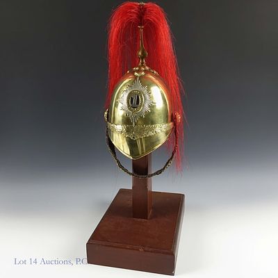 British Miniature 1st King Dragoon Guards Helmet. British Miniature helmet for the 1st King 