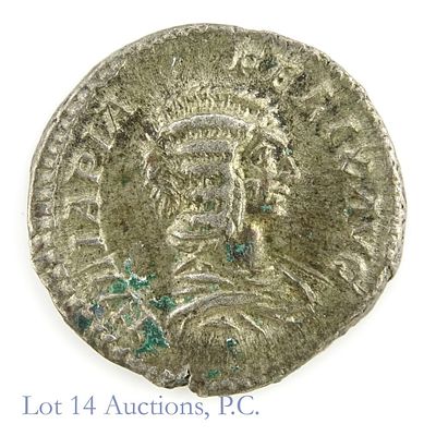 (211-217 CE) Roman Empr. Domna Silver Denarius XF. (211-217 CE) Roman silver denarius Empress 