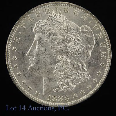 1883-O USA Silver Morgan Dollar (BU). 1883-O United States silver Morgan dollar (New Orleans 