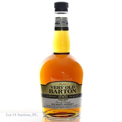 Crafted Very Old Barton Bourbon Whiskey (100 Pr). Crafted Very Old Barton Kentucky straight 
