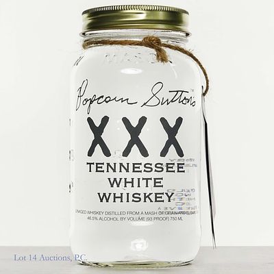 Popcorn Sutton's XXX Tennessee White Whiskey, 93 Proof, 750 ml.