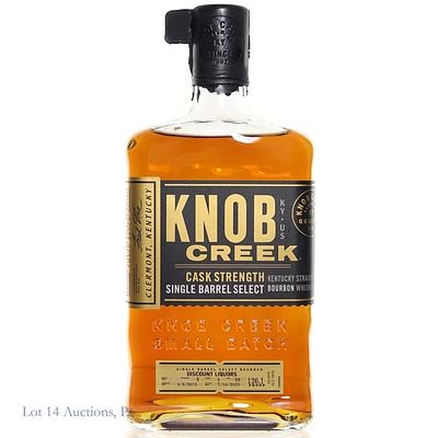 Knob Creek Cask Strength Bourbon Single Barrel. Knob Creek "Discount Liquors" Cask Strength 