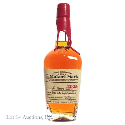 Maker's Mark Bourbon Whiskey Keeper's Release 2025. Maker's Mark Kentucky Straight Bourbon 