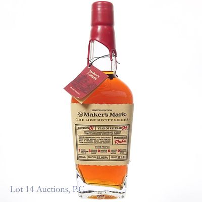 Maker's Mark Lost Recipe Ed. 01 Bourbon 2024. Maker's Mark Limited Edition Kentucky Straight 