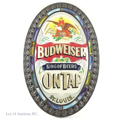 Vintage Budweiser King of Beers Sign. LOCAL PICKUP OR THIRD PARTY SHIPPING ONLY. Large vintage 