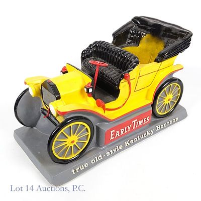 Early Times Bourbon Tin Lizzy Bar Display. Early Times bourbon chalkware 1908 Ford Model T "Tin 