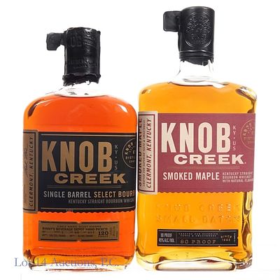 Knob Creek Smoked Maple & Single Barrel Select. Knob Creek Smoked Maple Bourbon, 90 Proof, 750ml 