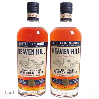 Heaven Hill 7 Year Bottled-In-Bond Bourbon (2). Two (2) bottles Heaven Hill 7 Year 