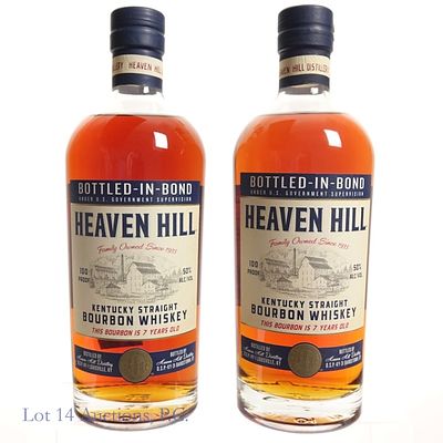 Heaven Hill 7 Year Bottled-In-Bond Bourbon (2). Two (2) bottles Heaven Hill 7 Year 