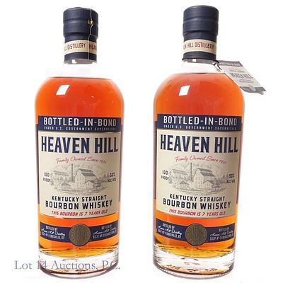 Heaven Hill 7 Year Bottled-In-Bond Bourbon (2). Two (2) bottles Heaven Hill 7 Year 