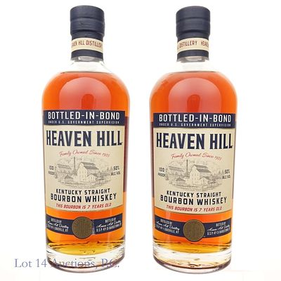 Heaven Hill 7 Year Bottled-In-Bond Bourbon (2). Two (2) bottles Heaven Hill 7 Year 